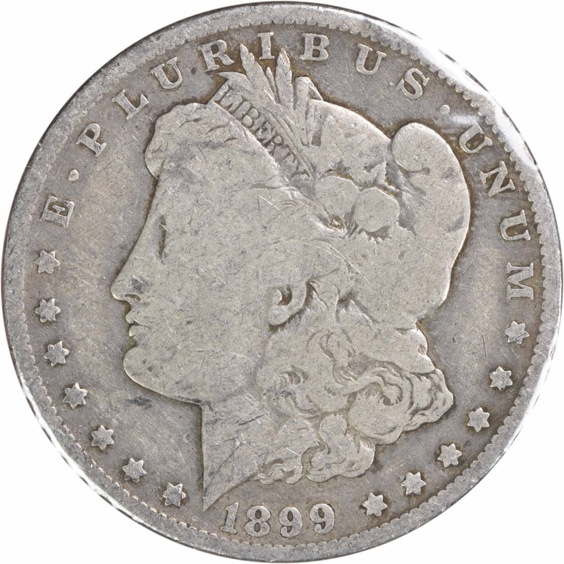 Uncertified VAM 6 Morgan Silver Dollar 1899 O: Uncertified VAM 6 Morgan Silver Dollar 1899 O The 1899 O Morgan Silver Dollar is a rare and historic coin, featuring George T. Morgan's iconic design on its reverse and a reeded edge on its obverse. T