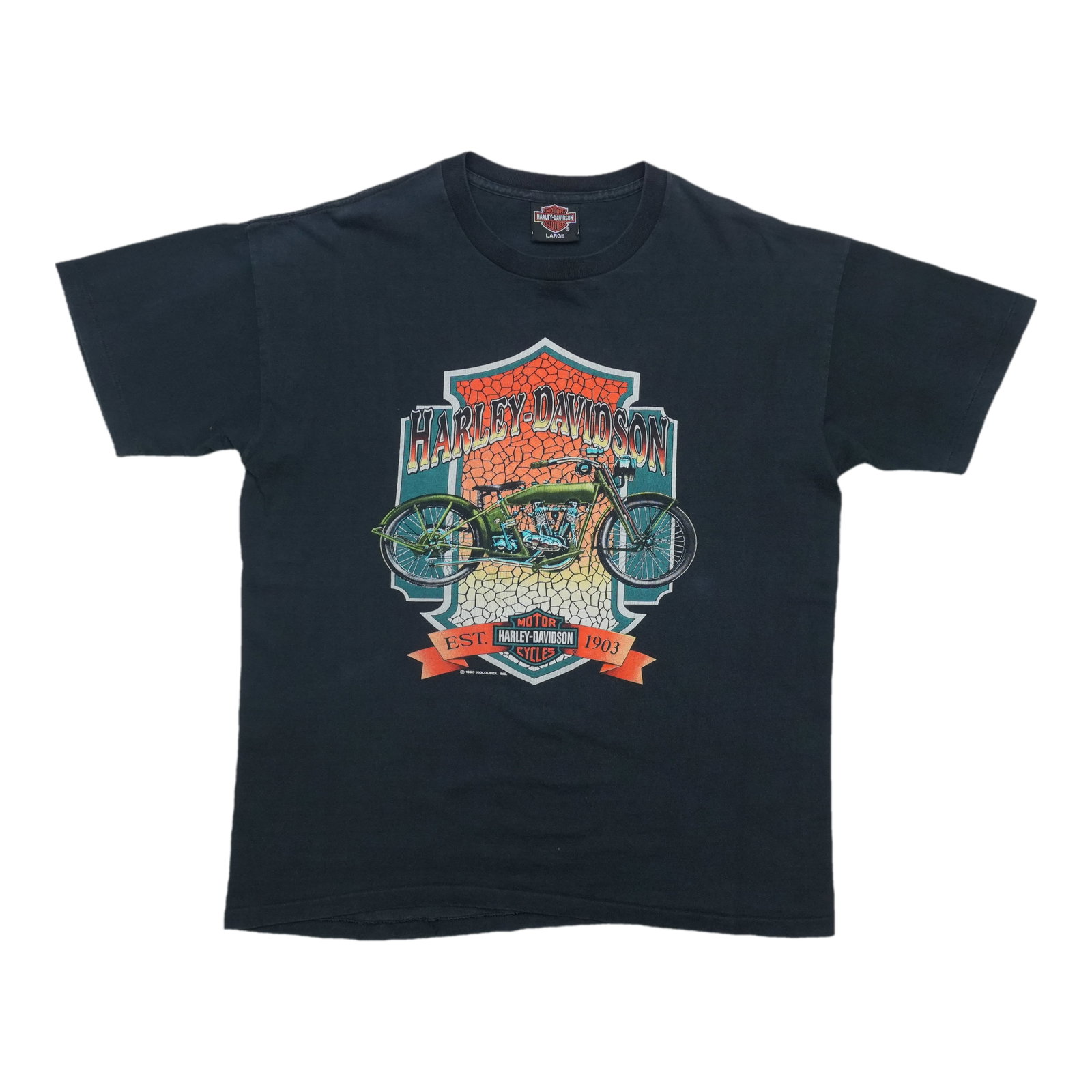 Harley Davidson Lincoln Nebraska Shirt: Harley Davidson Lincoln Nebraska Shirt This vintage 1990s Harley Davidson Lincoln Nebraska Shirt boasts front and back graphics, measuring 17.75 inches pit to pit and 26.75 inches collar to hem. Made 