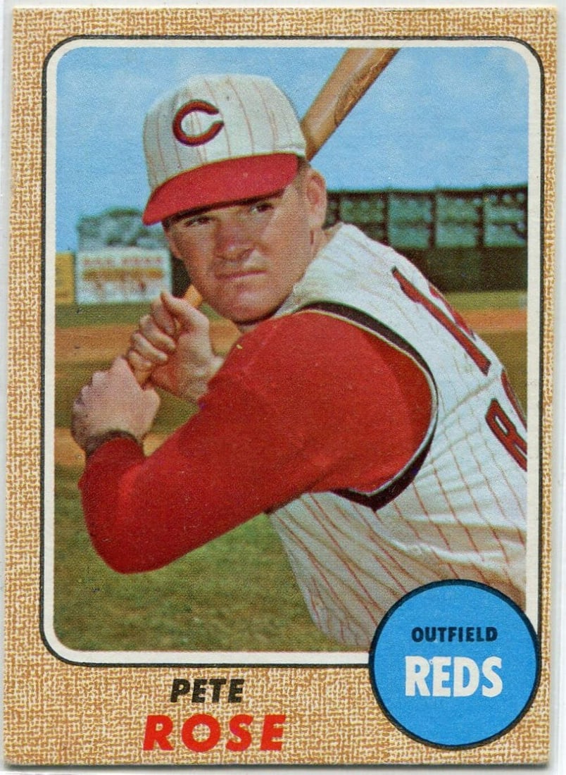 Rose Pete 1968 Topps Card #230: Rose Pete 1968 Topps Card #230 The 1968 Topps Card #230 features Pete Rose in his rookie season. This vintage baseball card showcases Rose's early career with the Cincinnati Reds, making it a nostalgi