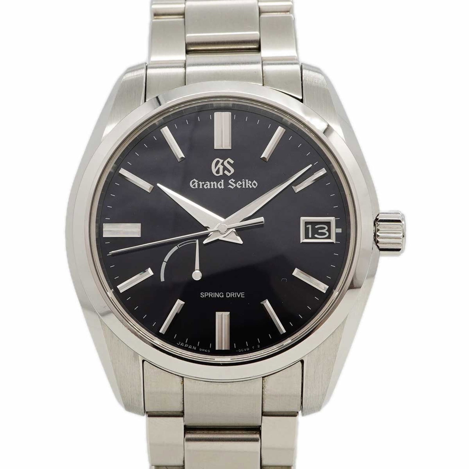 Wristwatch by Seiko: Wristwatch by Seiko Stainless steel band adds a touch of durability to this navy dial wristwatch, featuring a 39.8mm case diameter and a comfortable 17.5cm wrist size. The watch has traces of usage