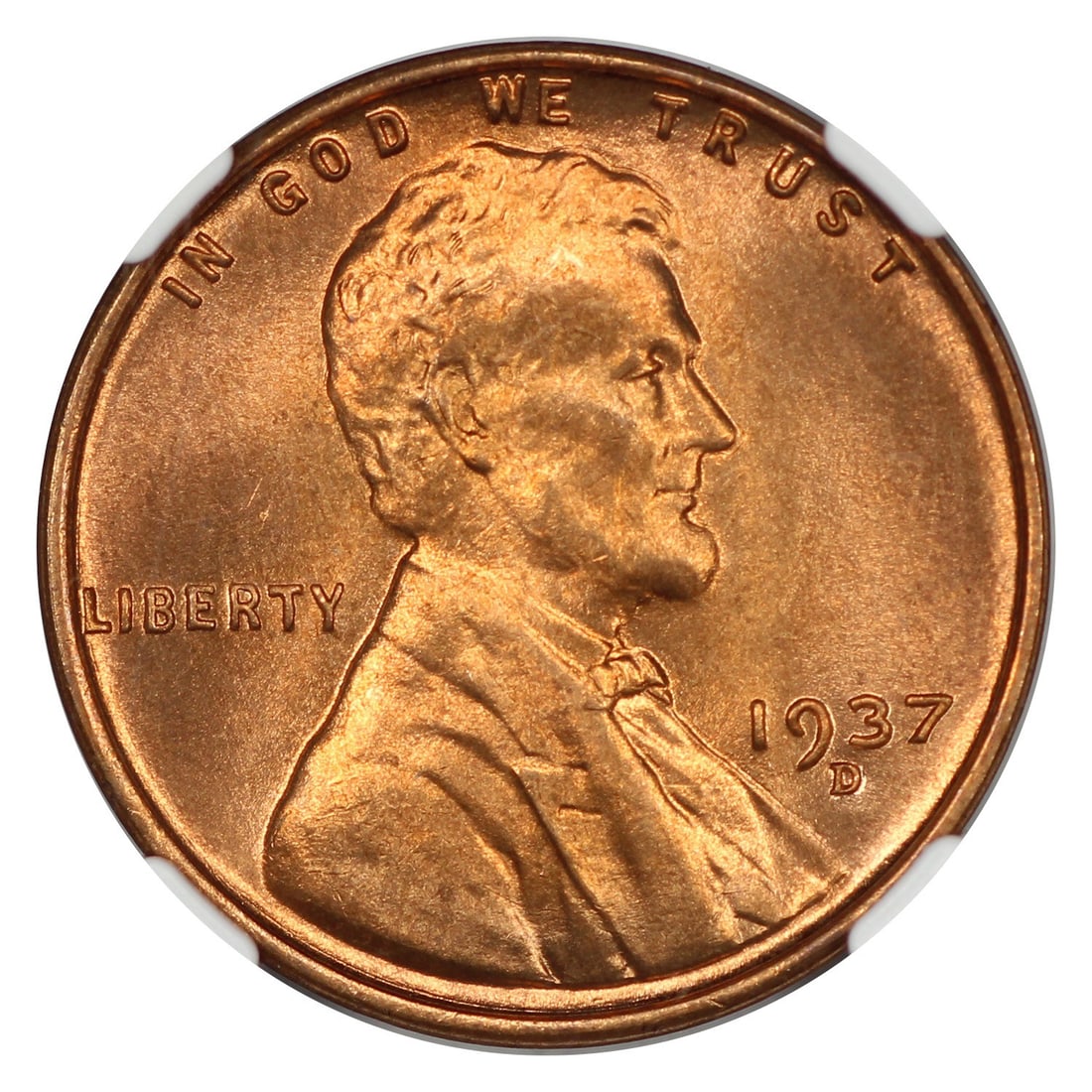 Lincoln Cent Wheat Reverse 1c Mint Red - 3