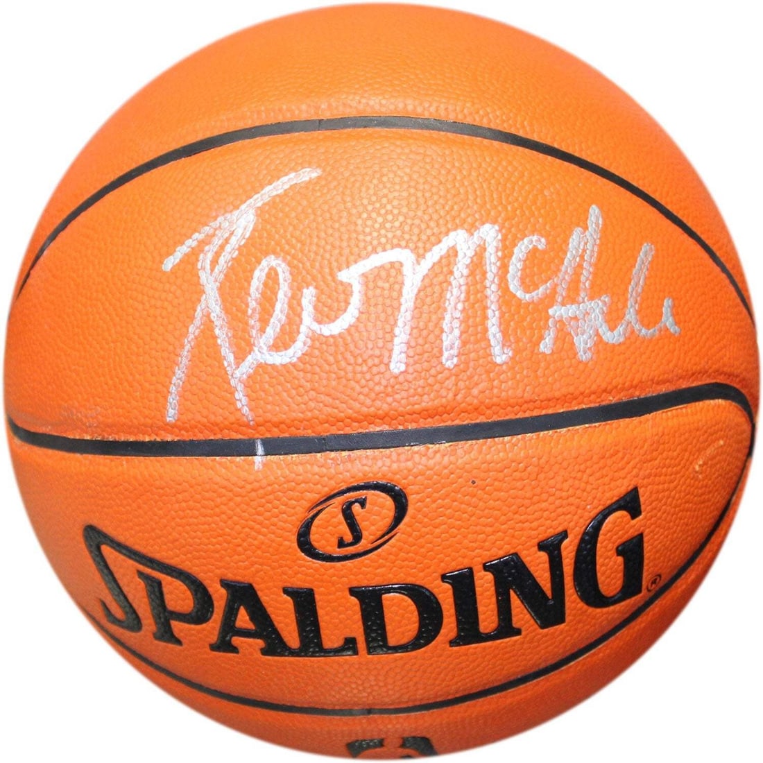 McHale Signed Hybrid Ball: McHale Signed Hybrid Ball The James Spence Authentication (JSA) Kevin McHale Autographed Hybrid Basketball features a silver sharpie signature across its front from NBA legend Kevin McHale. This uniqu