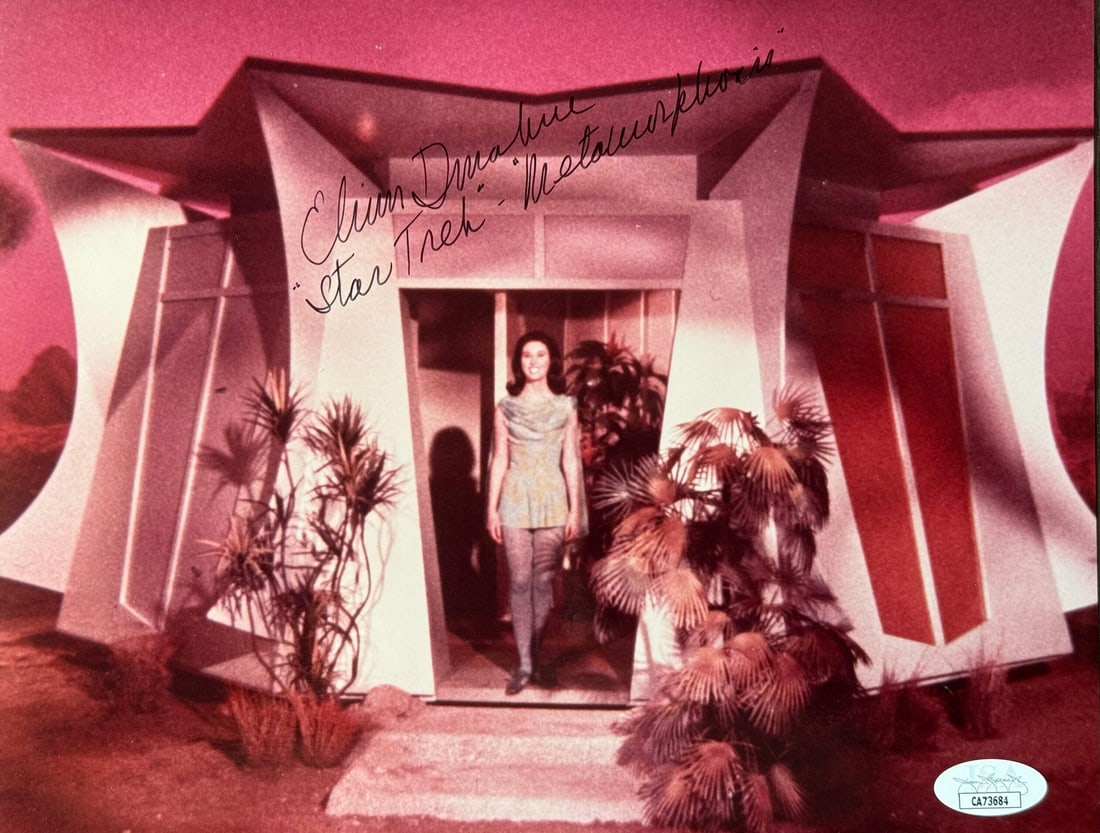 Elinor Donahue Autographed 8x10 Celebrity Photo (JSA): Elinor Donahue Autographed 8x10 Celebrity Photo (JSA) Elinor Donahue's iconic image from the 1967 film 'Star Trek: Metamorphosis' is captured in a rare, 8x10 celebrity photo, signed by the actress her