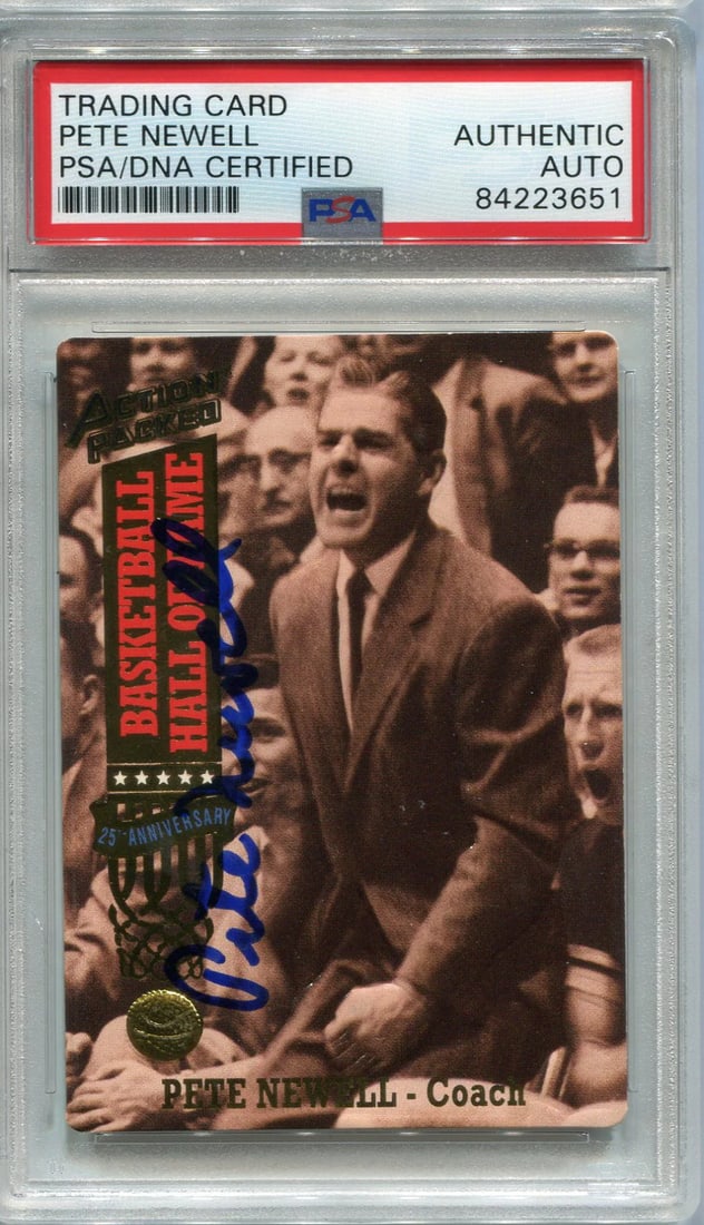 Pete Newell Autographed 1993 Action Packed Card (PSA) (1 of 1)
