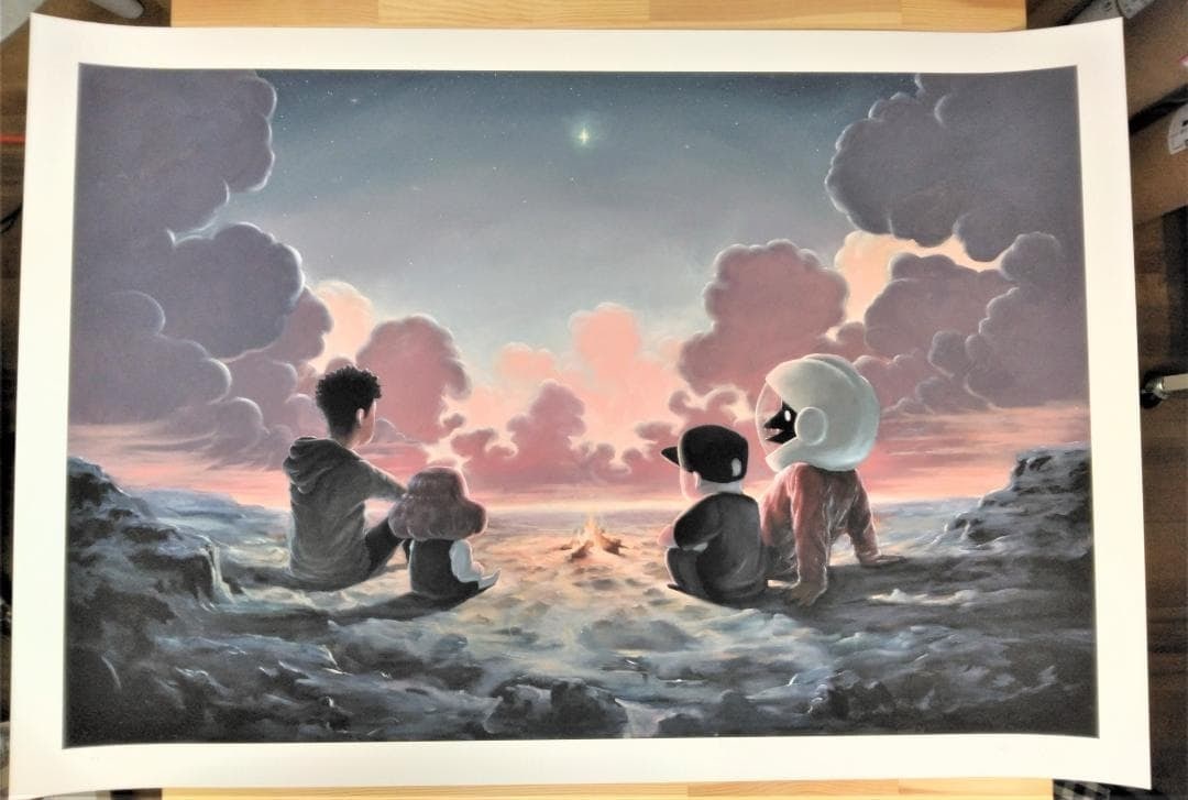 Giorgico Good Tidings Fine Art Giclee Print Edition 107, Autographed, 39 x 27 in: Giorgico Good Tidings Fine Art Giclee Print Edition 107, Autographed, 39 x 27 in The Giorgico Good Tidings Fine Art Giclee Print Edition 107 is an ultra contemporary art piece, created in the 2020s