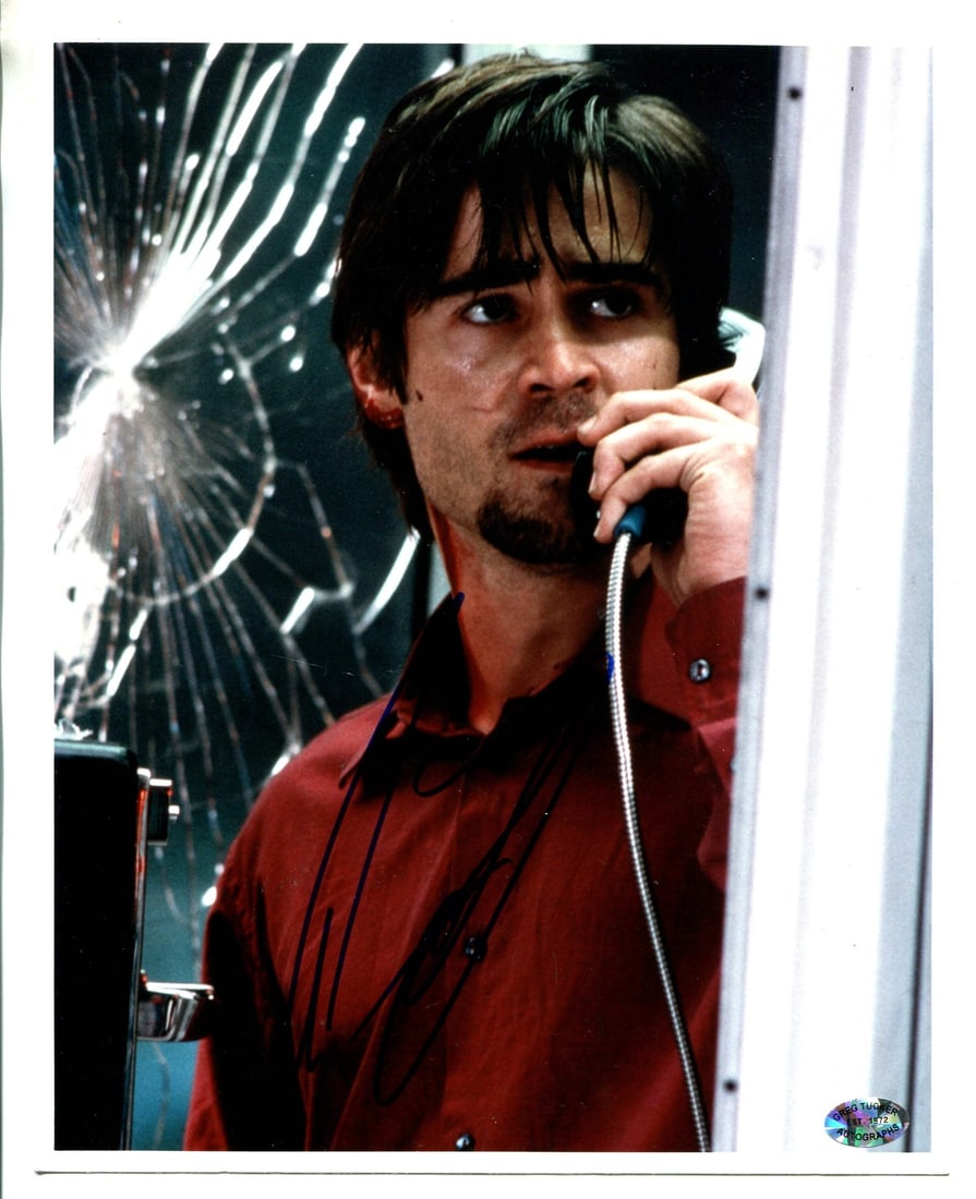 Colin Farrell Autographed 8x10 Photo: Colin Farrell Autographed 8x10 Photo Colin Farrell's image is captured in an 8x10 photo, signed across the front with his signature in blue sharpie. The item comes with authentication from and a Certi
