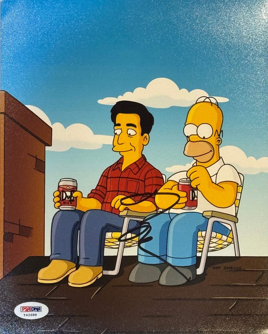Ray Romano The Simpsons Autographed 8x10 Celebrity Photo (PSA): Ray Romano The Simpsons Autographed 8x10 Celebrity Photo (PSA) Ray Romano's bold signature in black sharpie adds a touch of personality to this iconic 8x10 photo, featuring the beloved comedian as a g
