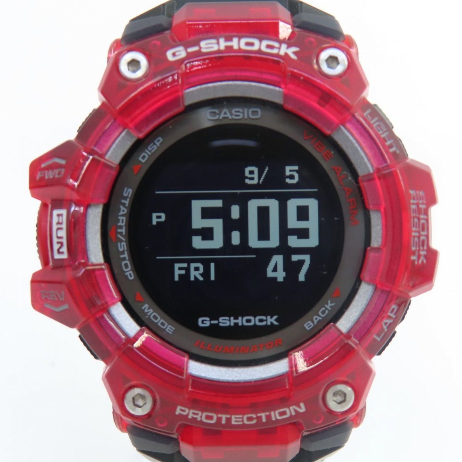 Wristwatch from Casio: Wristwatch from Casio Casio wristwatch with a 49.3mm case diameter and 17mm thickness, suitable for wrists up to 21.5cm in size, featuring a used condition with traces of usage and minor damages visib