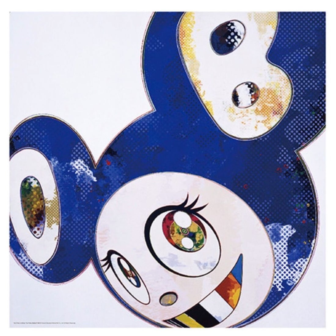 Takashi Murakami Poster andthen6 blue Polke's Method 2012 Kaikai Kiki (1 of 3)