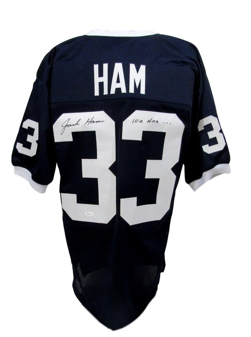 Jack Ham Penn State/ PSU Signed Jersey Blue XL Inscribed We Are JSA 135290 (1 of 6)