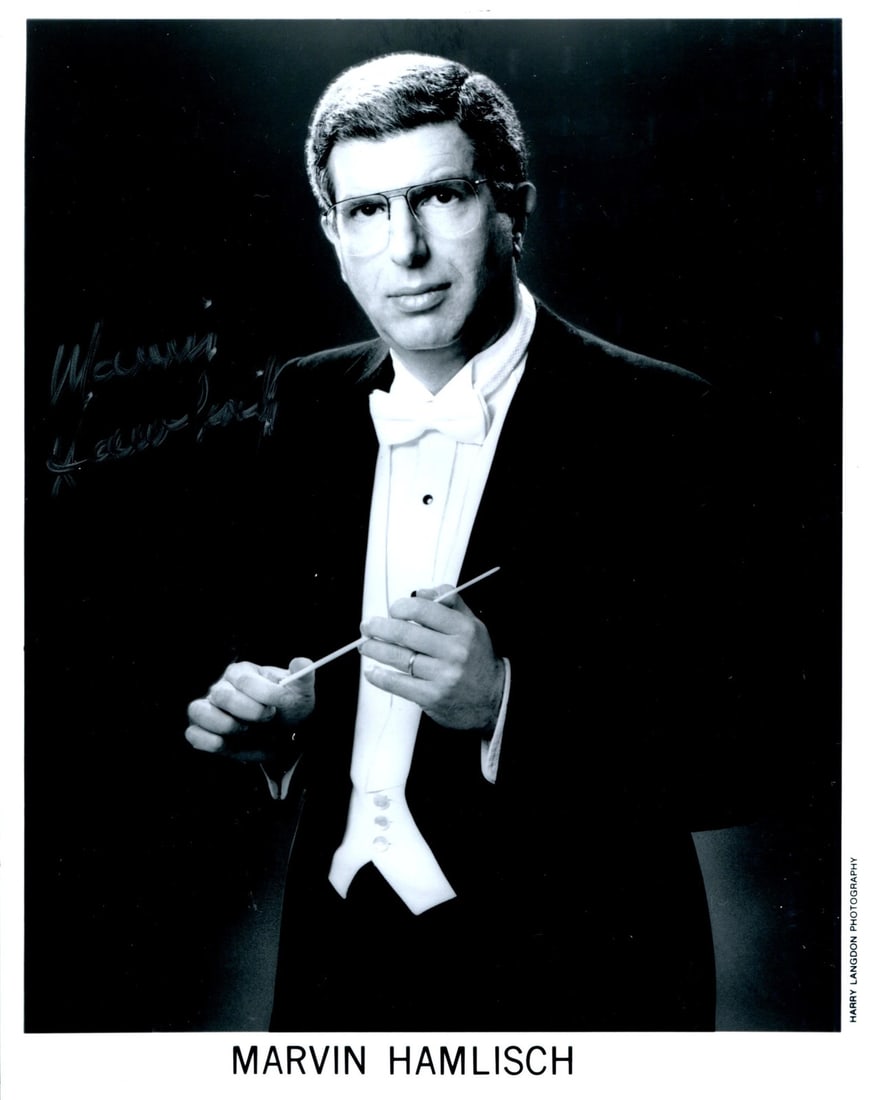 Marvin Hamlisch Autographed Black & White 8x10 Photo (1 of 1)