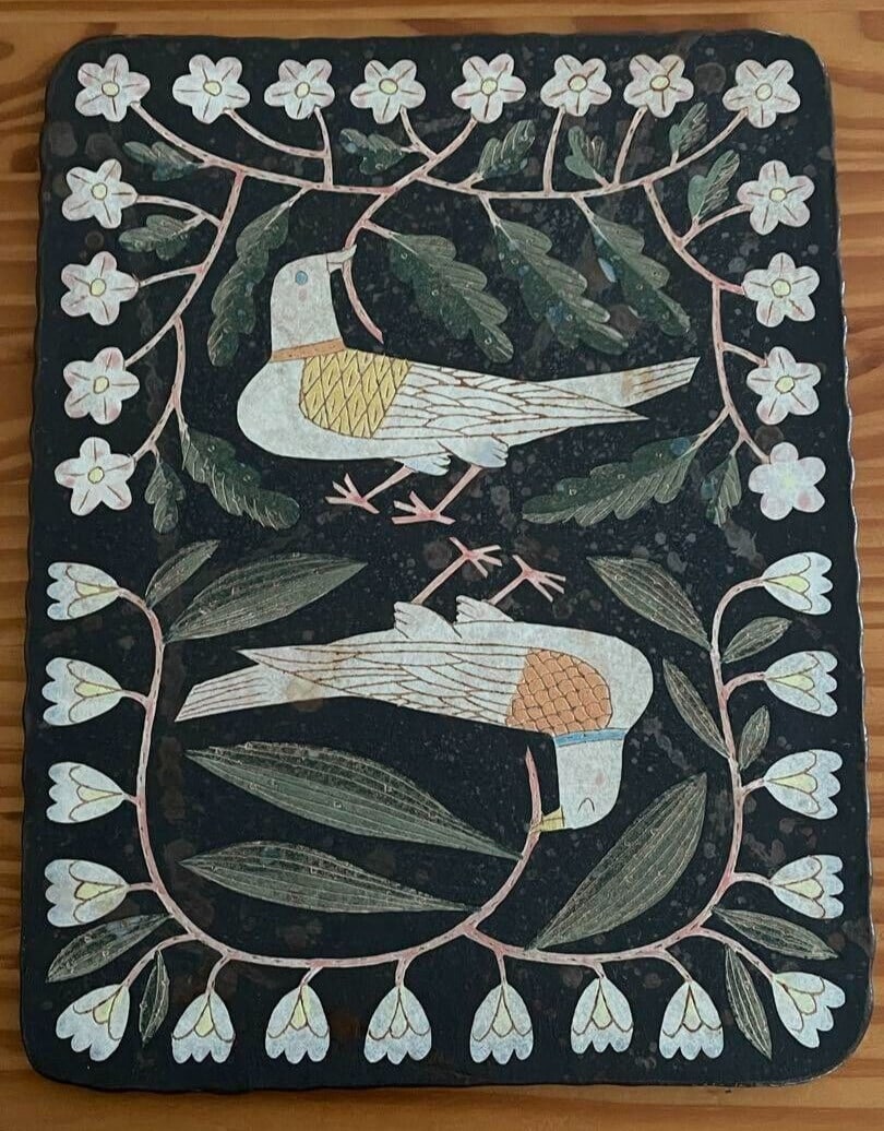 Makoto Kagoshima Ceramic plate, one of a kind, 29cm x 22cm (1 of 10)