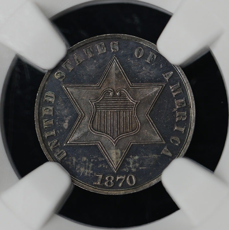 Three Cent Piece Silver Type 3 3CS NGC PR66CAM - 2