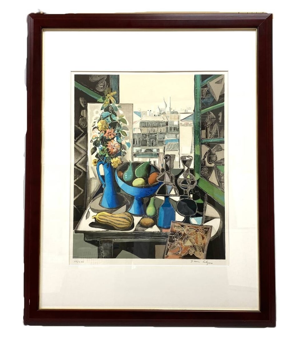 Jean Calogero LAtelier Hand-Signed Serigraph 11/ 250 Art Vivant Large Framed (1 of 10)
