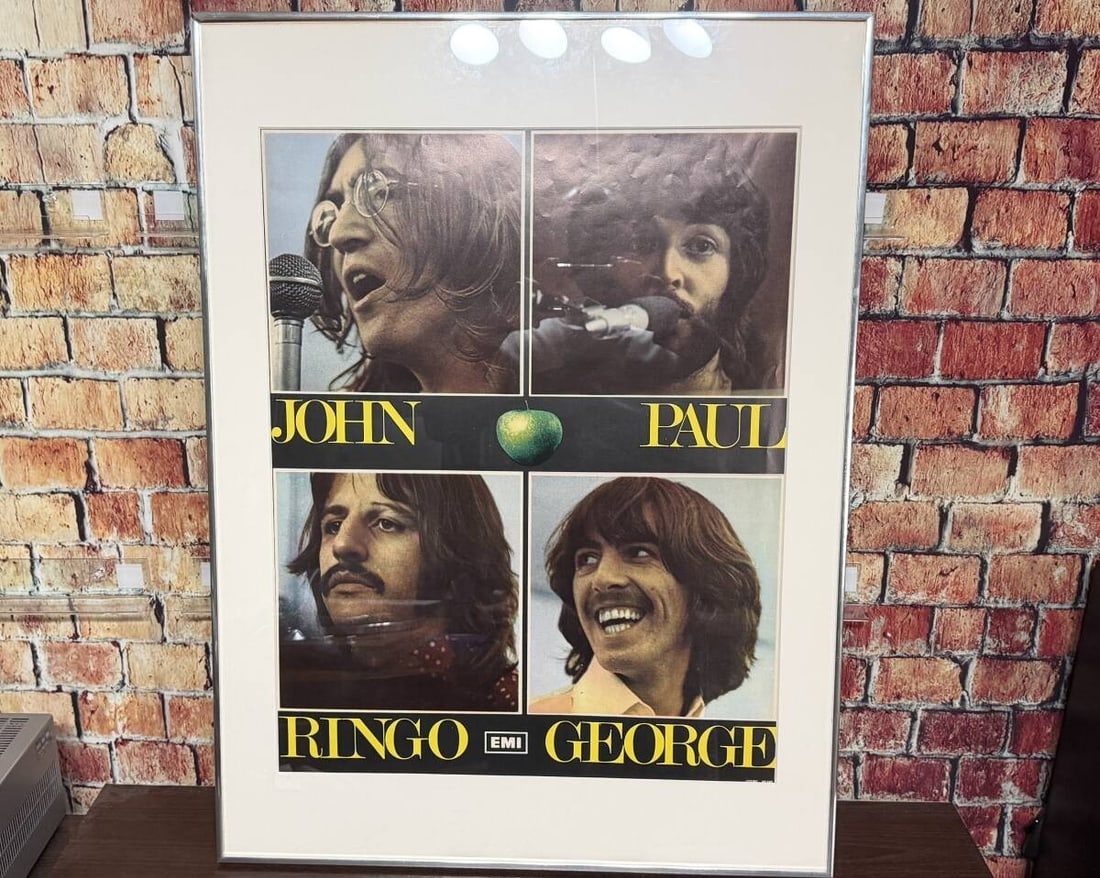 Italian Poster From The Release Let It Be: Italian Poster From The Release Let It Be Original Italian poster from the release of Let It Be, featuring iconic artwork and a size of 43x56cm. This rare piece of music history bears a signature, add