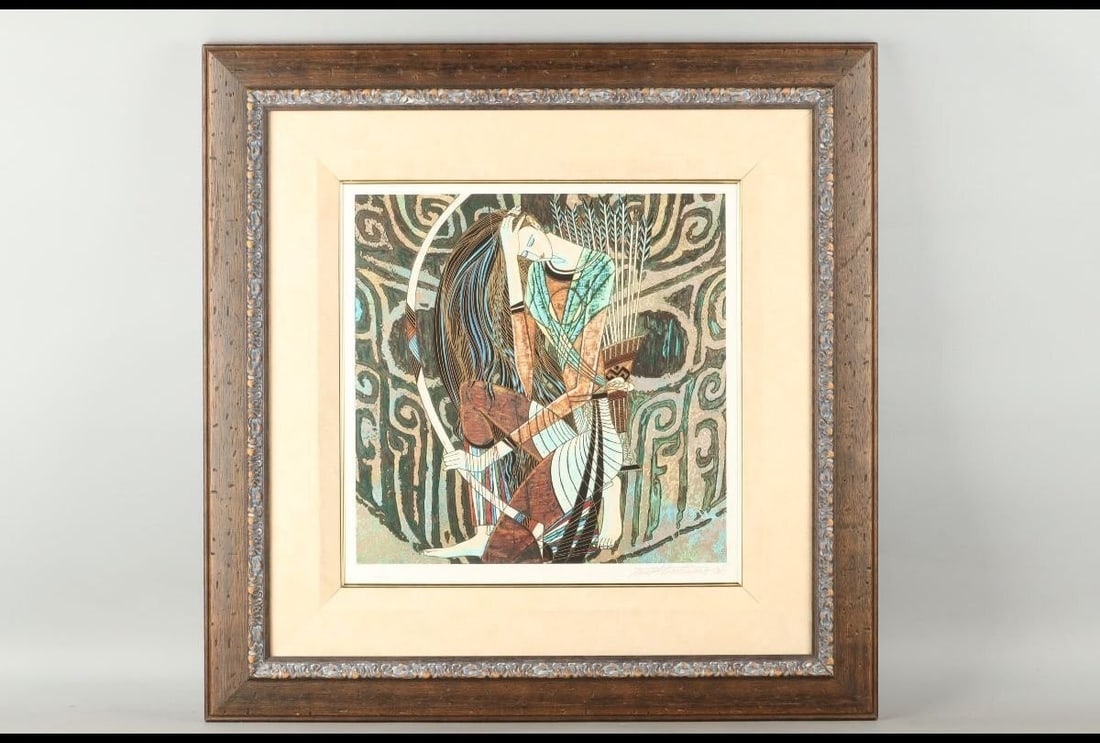Ting Shao Kuang Eyes of Prey Serigraph Signed ED 65/ 175 Framed Collectible Print (1 of 8)