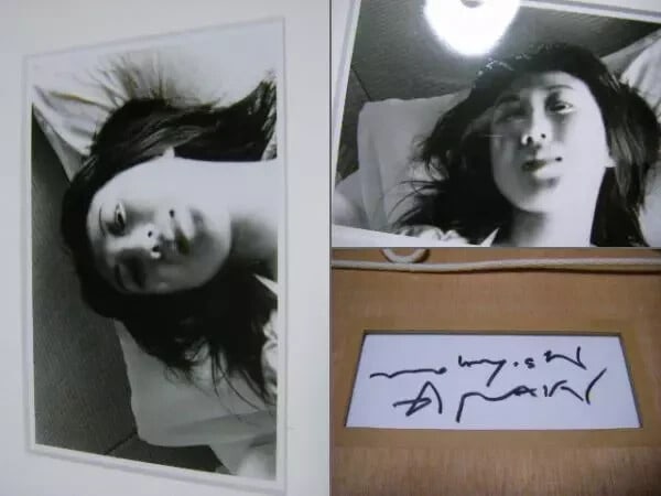Nobuyoshi Araki print extremely rare signed framed: Nobuyoshi Araki print extremely rare signed framed Signed by renowned artist Nobuyoshi Araki, this extremely rare print bears the artist's signature. Measuring 113mm in length and 169mm in height, it 