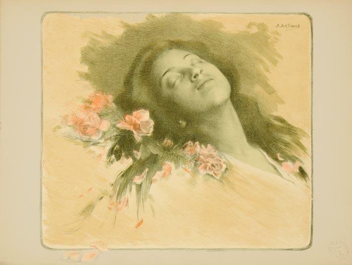 Albine A Artigue Estampe Moderne 1897 Original Vintage French Poster (1 of 1)