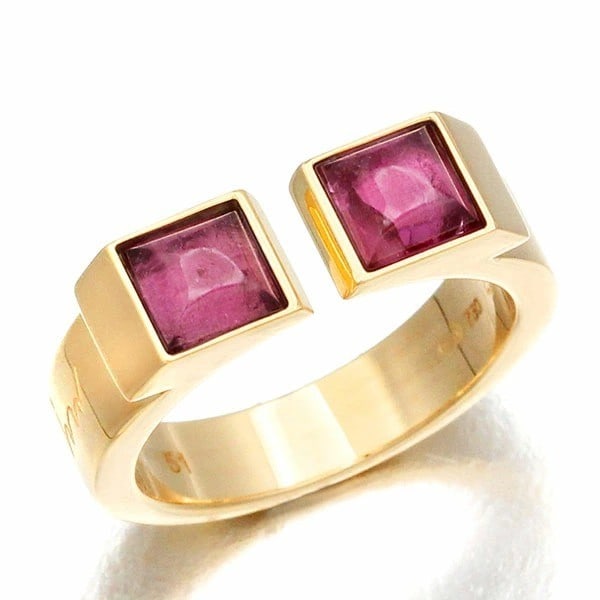 My choice is 18k yellow gold band ring size 51 pink tourmaline square cut omega: My choice is 18k yellow gold band ring size 51 pink tourmaline square cut omega 18k yellow gold band ring size 51 features a stunning pink tourmaline square cut omega, set in a classic bezel setting. 