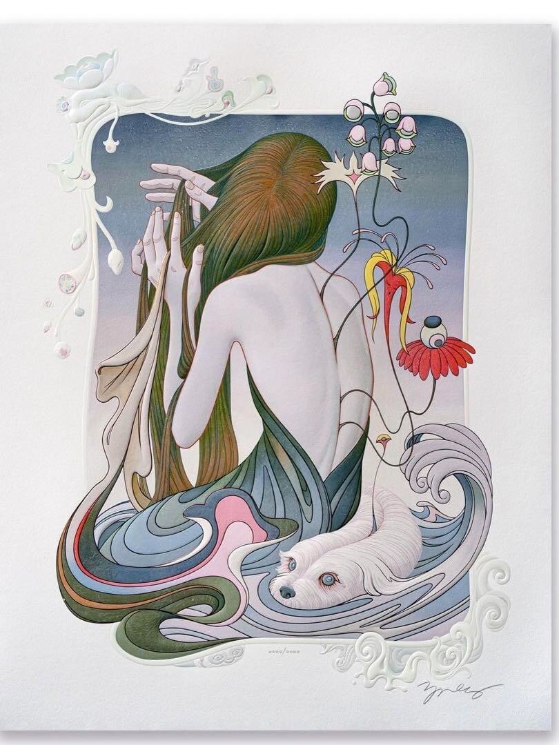 James Jean "Chine" Edition autographed 5742.8cm (1 of 4)