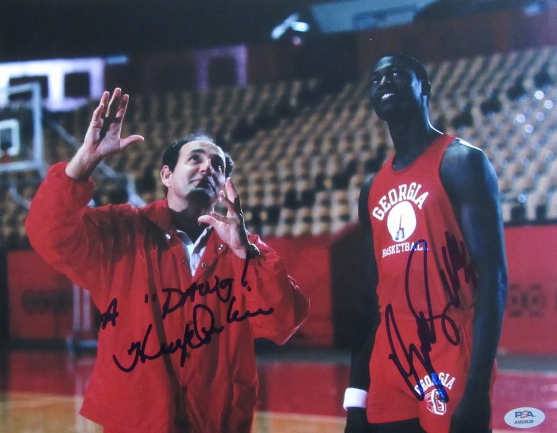 Dominique Wilkins/ Hugh Durham Dual-Signed 11x14 Photo Georgia PSA/ DNA 183678 (1 of 3)