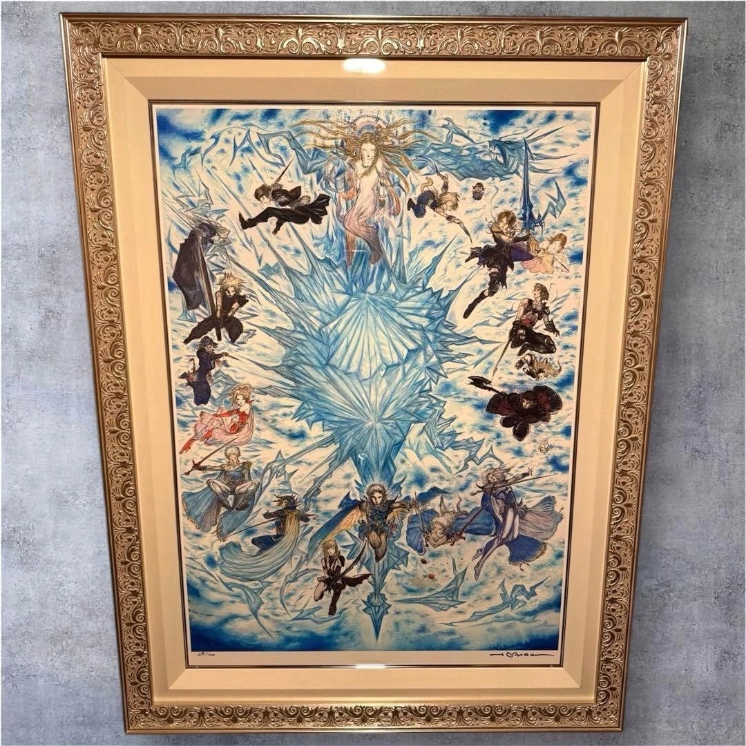 Yoshitaka Amano Signed Final Fantasy 25th Anniversary "Hero's" Print with COA (1 of 8)