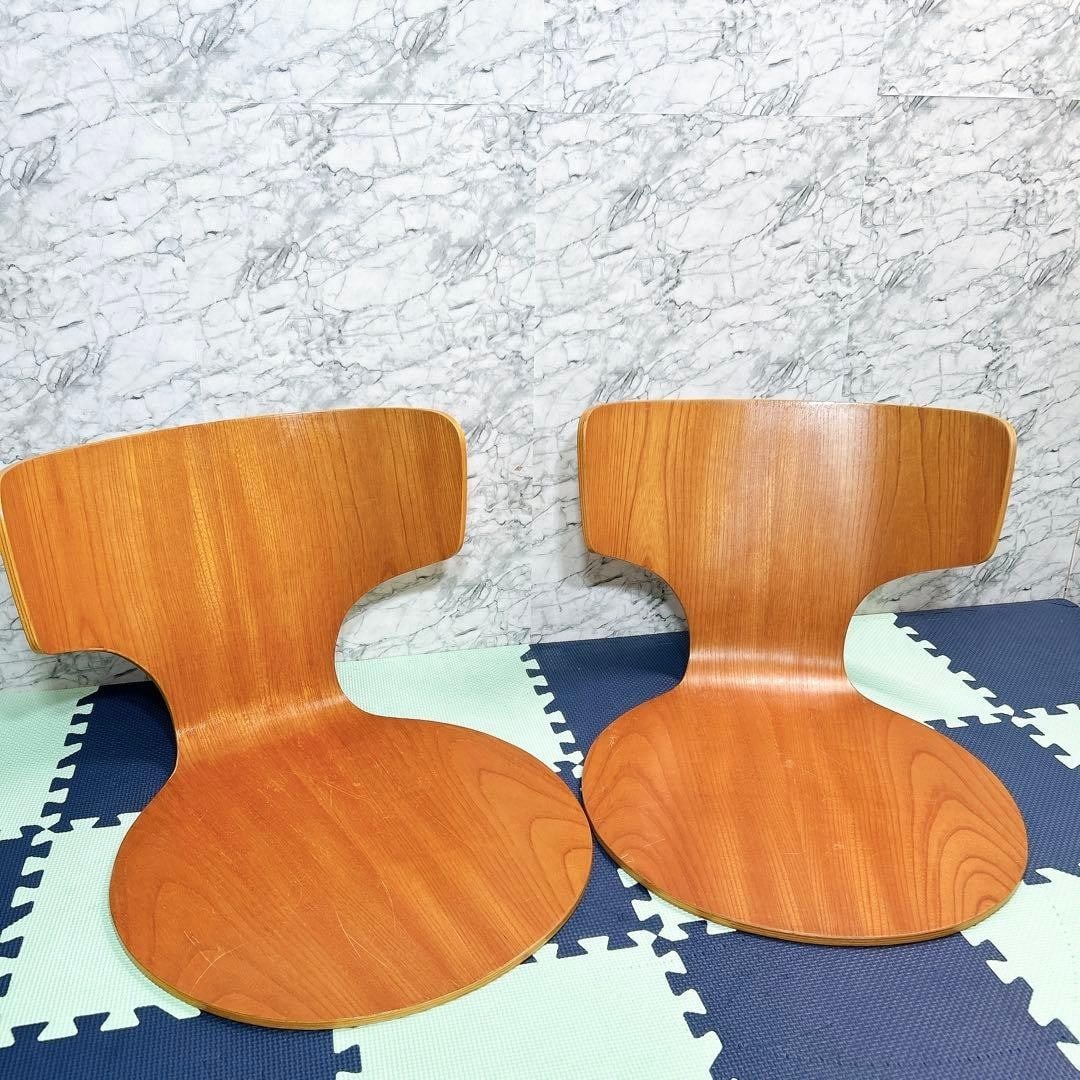 Tendo Mokko Kenmochi Isamu Kabuto Za Chair Set Of 2 Japanese Modern Rare Vintage (1 of 13)