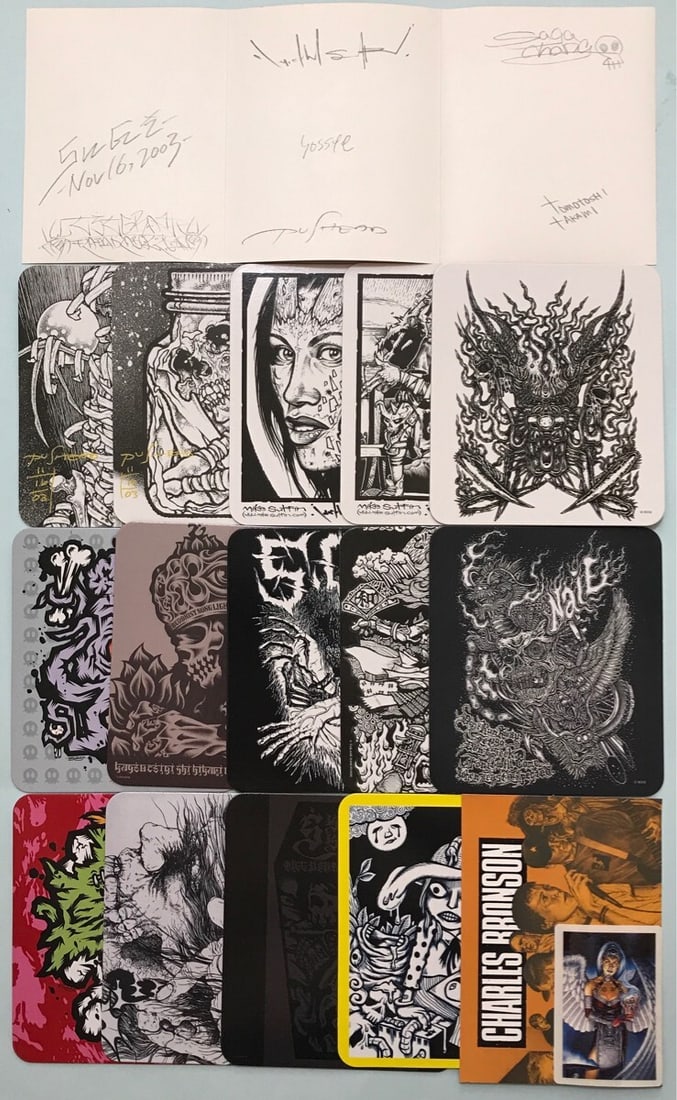PUSHEAD Sufes Skeletal Carnival 2 Artist Limited Postcard Set 14 pieces (1 of 3)