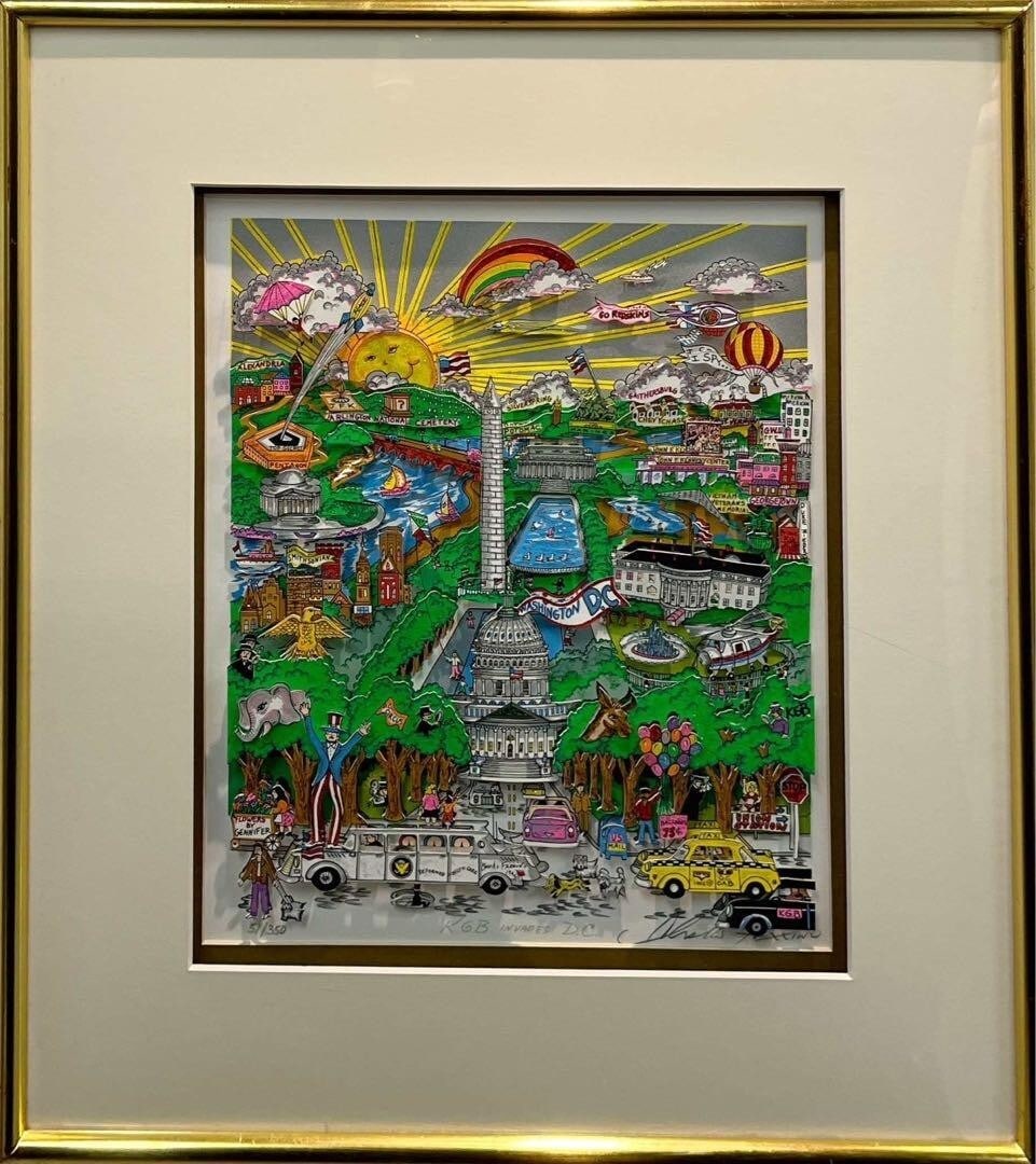 Charles Fazzino KGB Invades DC 3D Hand Signed Numbered 51/ 350 (1 of 10)