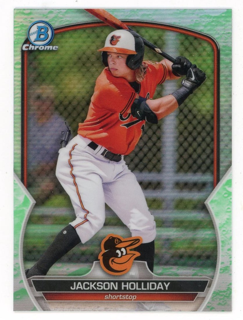 Holliday Jackson 2023 Bowman Chrome Lunar Green Card #BCP-20 (1 of 2)