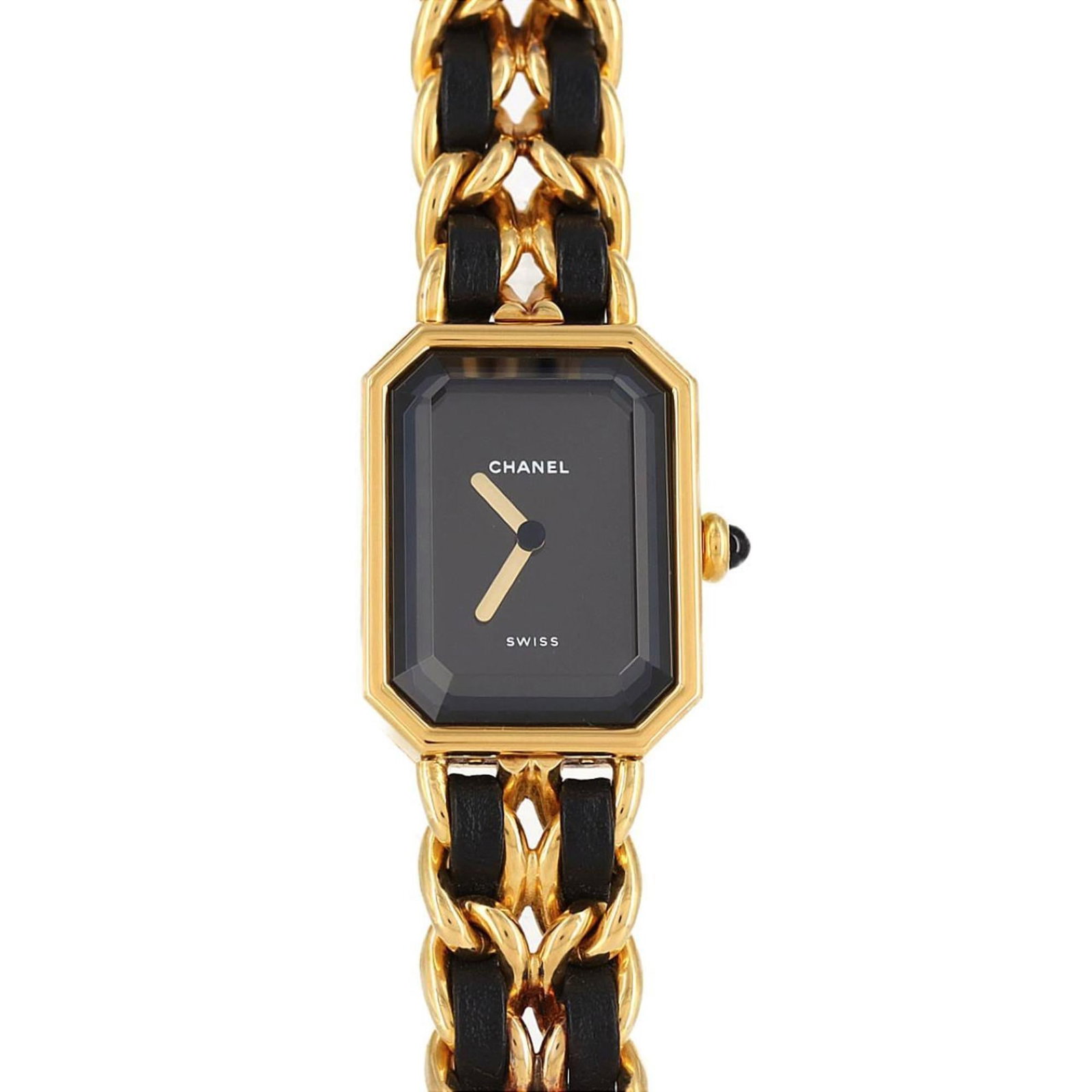 Wristwatch by Chanel: Wristwatch by Chanel Black Chanel wristwatch with a 20mm case diameter, suitable for wrists up to 16.5cm in length, bears a few traces of usage and minor scratches/dirt. The watch's condition is descr