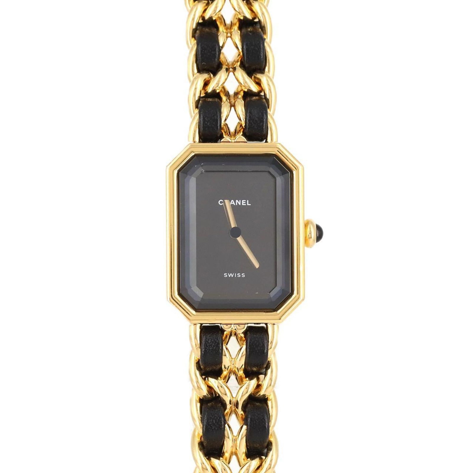 Wristwatch by Chanel: Wristwatch by Chanel Black Chanel wristwatch with a 20mm case diameter, suitable for wrists up to 16cm in length. The watch features a black dial and has signs of usage, but remains in acceptable