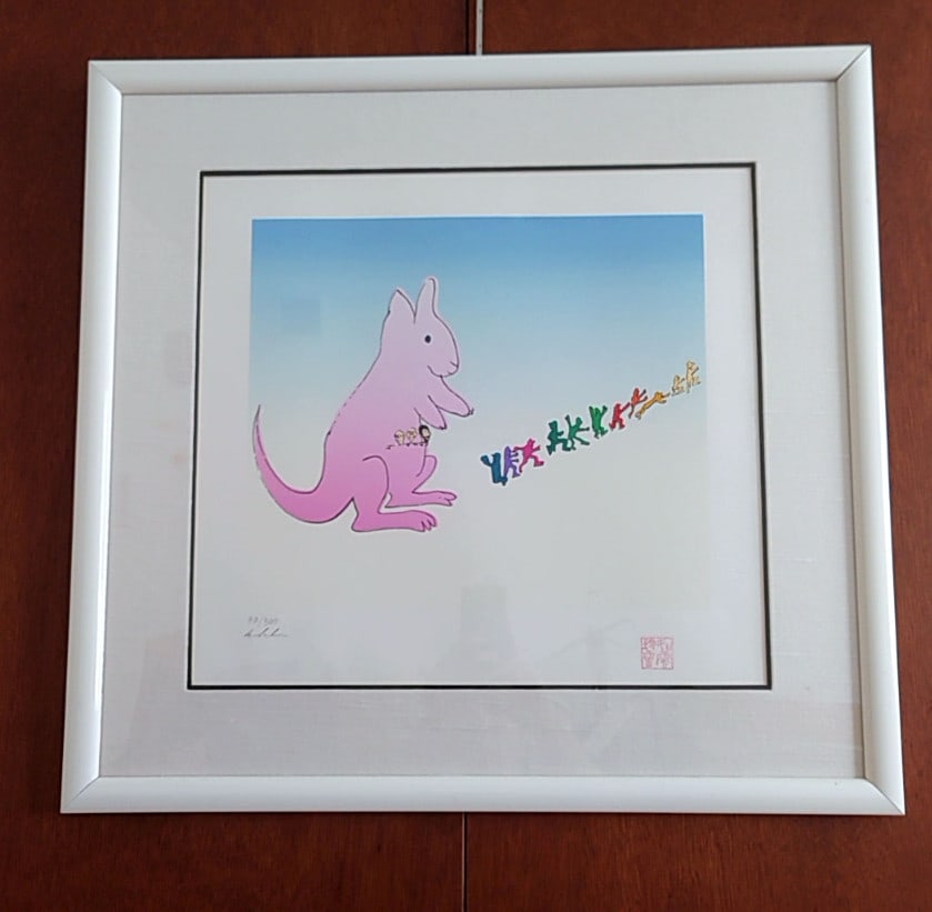 John Lennon "Kangaroo" Lithograph, Signed by Yoko Ono, ed.90/ 300, 1995 (1 of 6)