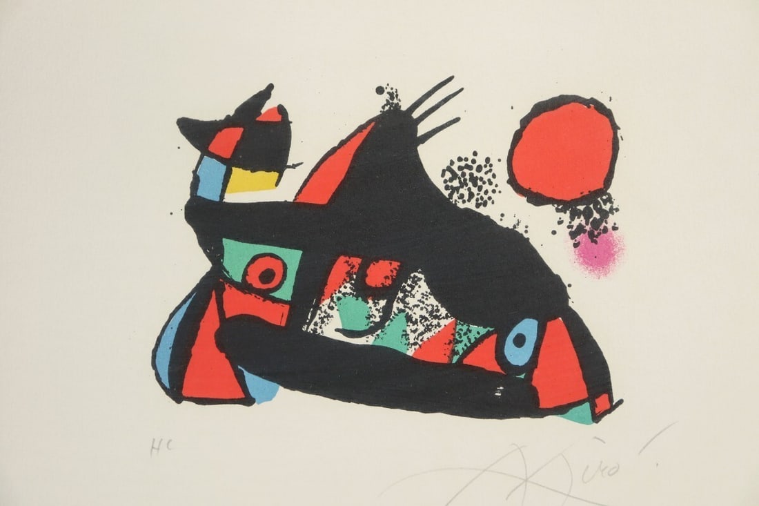 Miro Little Stringbean Joan Signed HC 1978 Lithograph - 2