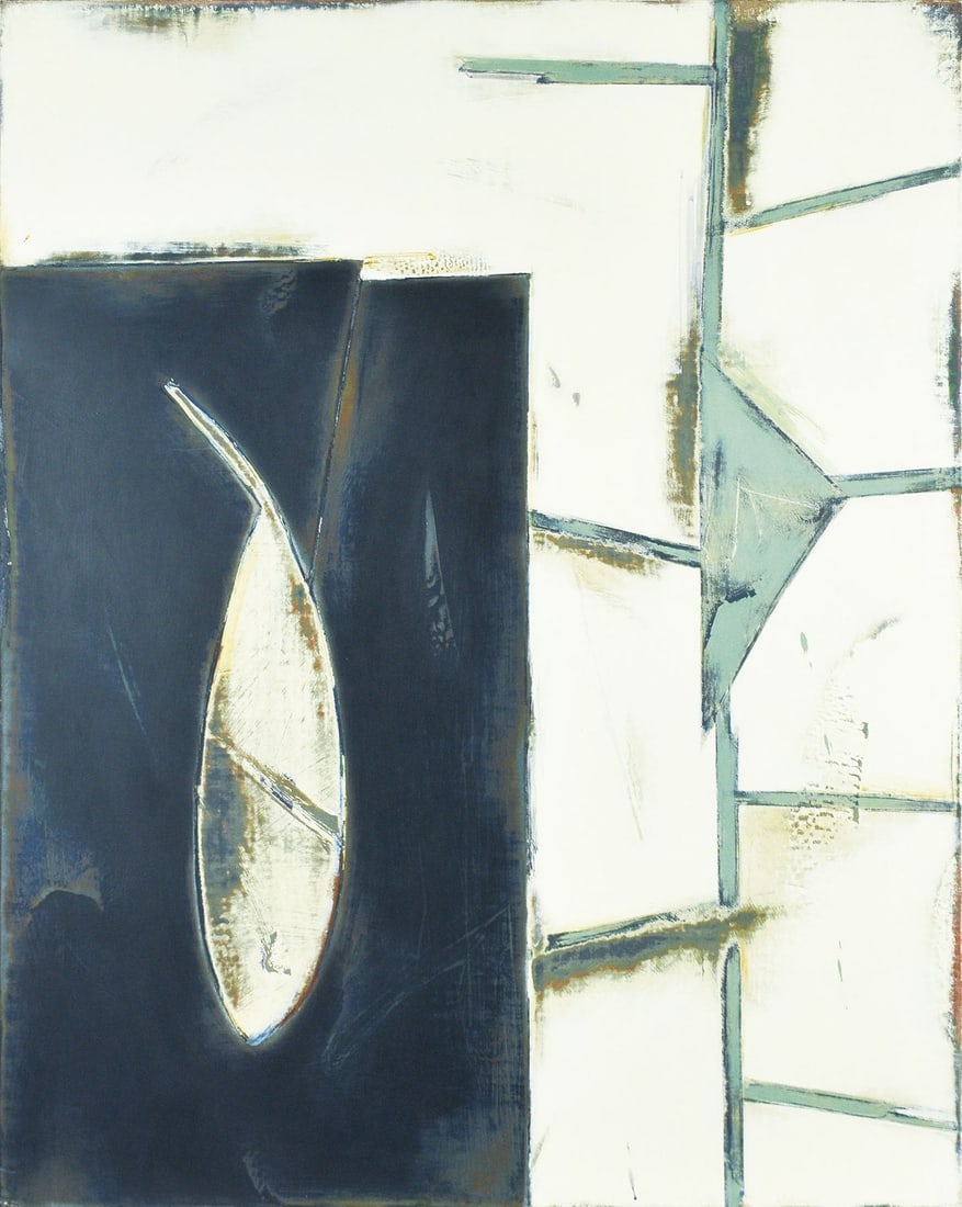 Acrylic canvas signed original abstract painting 1997 by Hiroshi Noda work 1064. (1 of 12)
