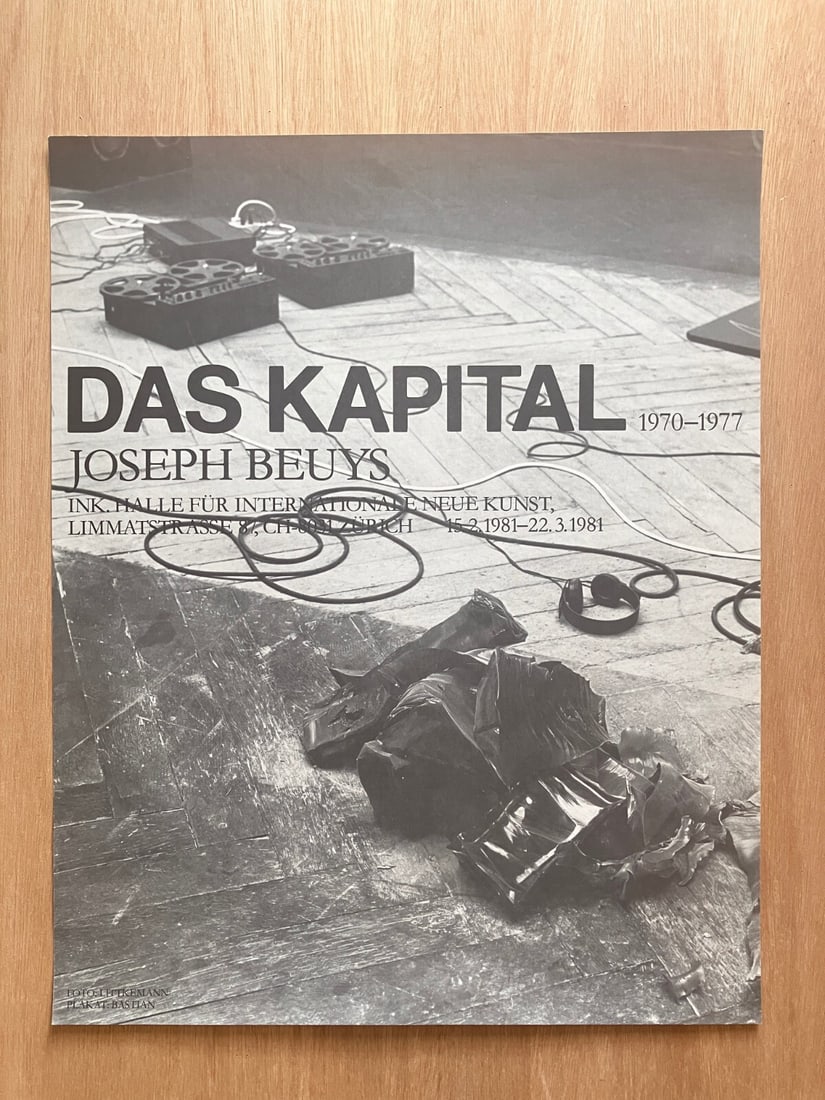 1981 Vintage Joseph Beuys Exhibition Poster 69.0x48.0cm (1 of 5)