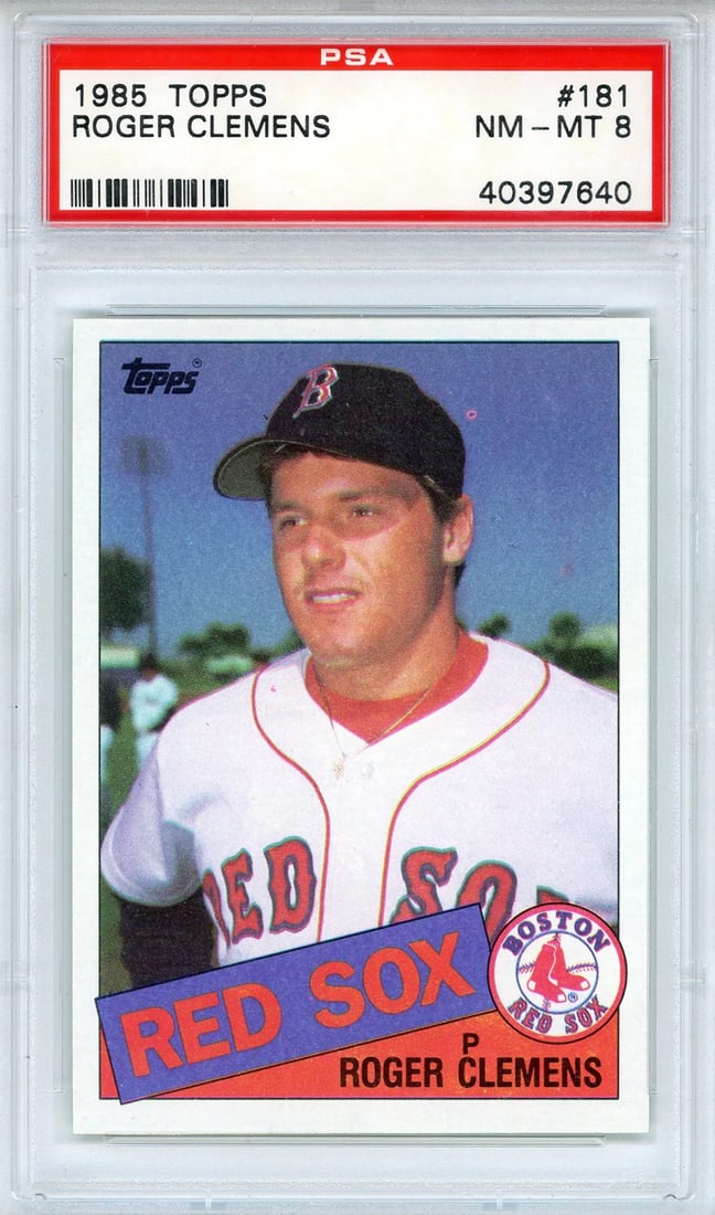Clemens Roger 1985 Topps PSA NM-MT 8 Card (1 of 2)