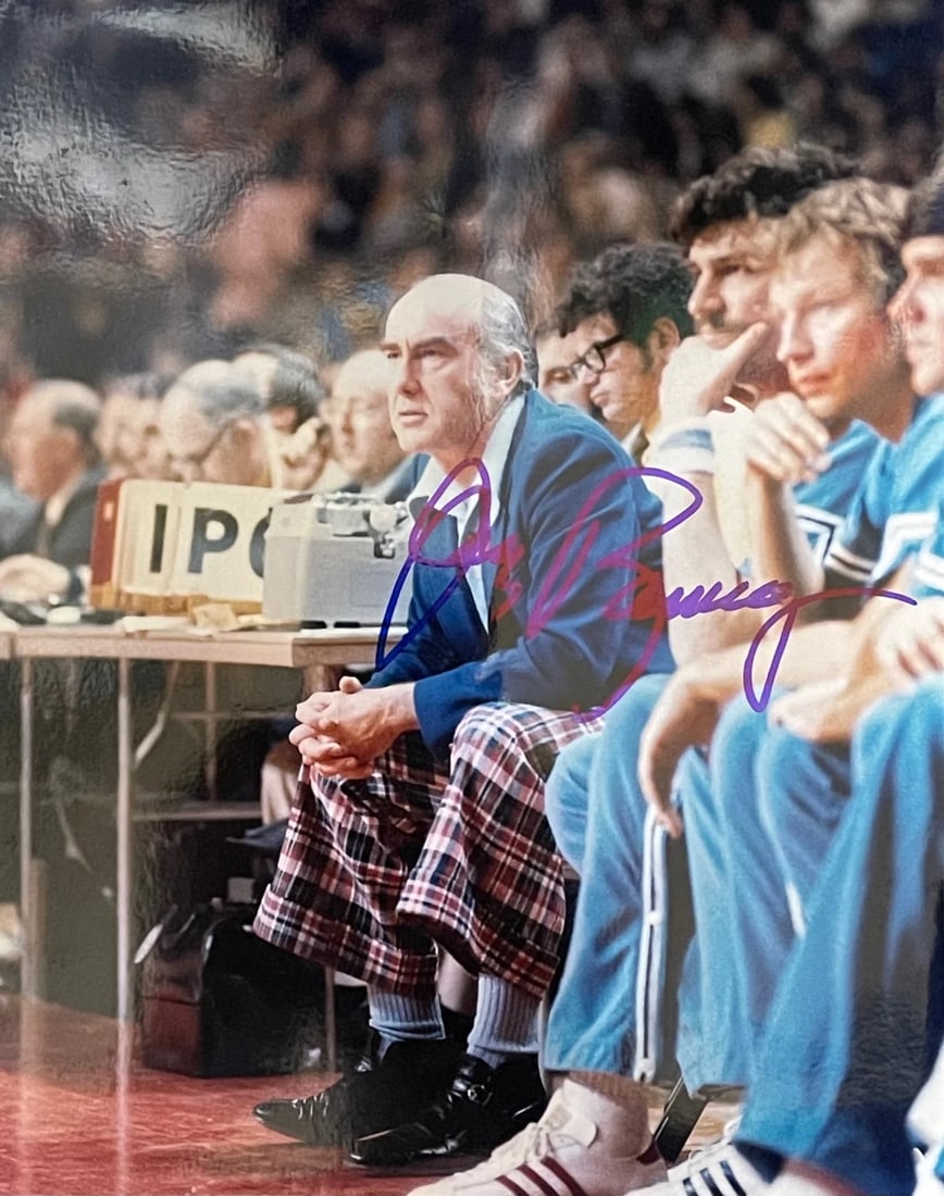 Jack Ramsay Autographed 8x10 Basketball Photo: Jack Ramsay Autographed 8x10 Basketball Photo Jack Ramsay's 8x10 basketball photo features his signature in blue sharpie across the front, making for a unique and personalized piece. This official aut