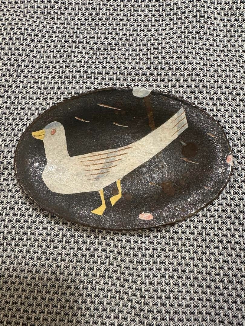 Handcrafted 2013 Oval Dish Collector's Bird Motif Item (1 of 5)