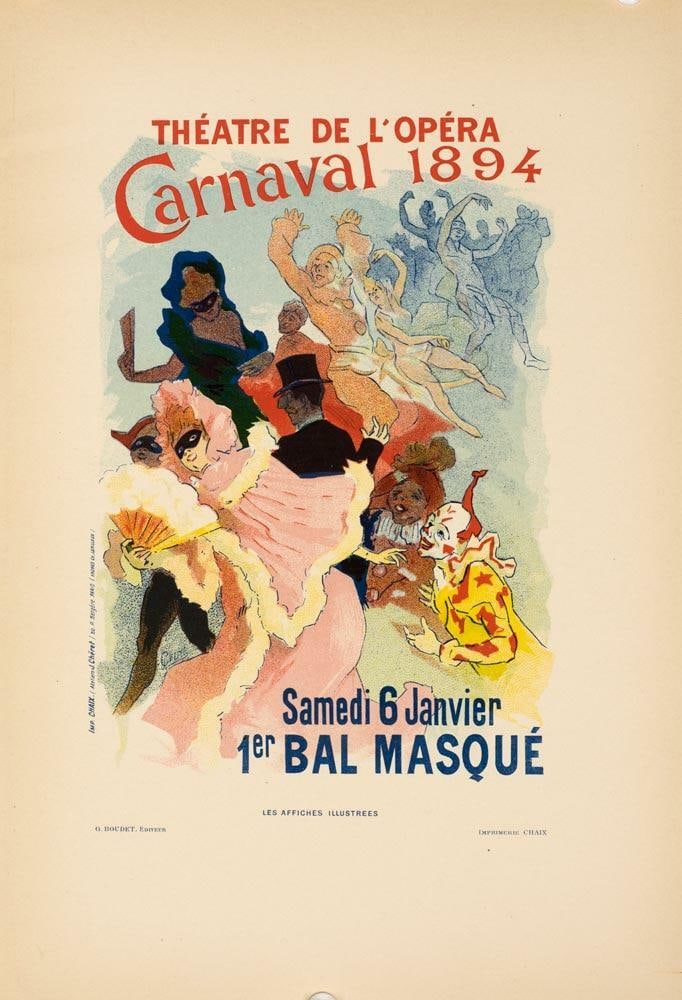 Jules Cheret Original Vintage Poster Theatre De L'Opera Affiches Illustrees 1896: Jules Cheret Original Vintage Poster Theatre De L'Opera Affiches Illustrees 1896 Original vintage poster from Theatre De L'Opera Affiches Illustrees, created by artist CHERET in the Art Nouveau style.