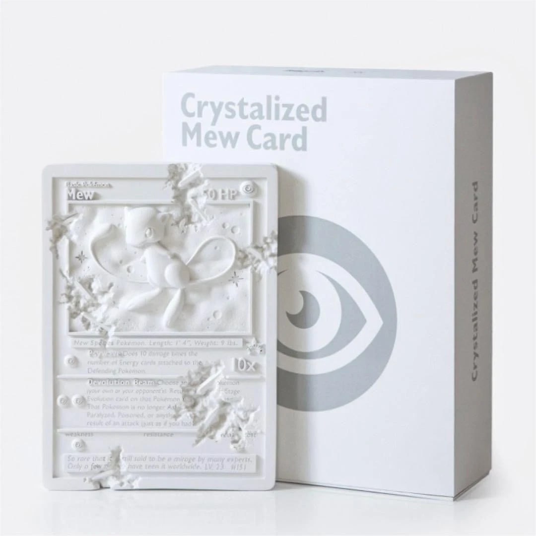 New Daniel Arsham x Pokmon Crystalized Mew White Resin Card Limited 500 (1 of 3)