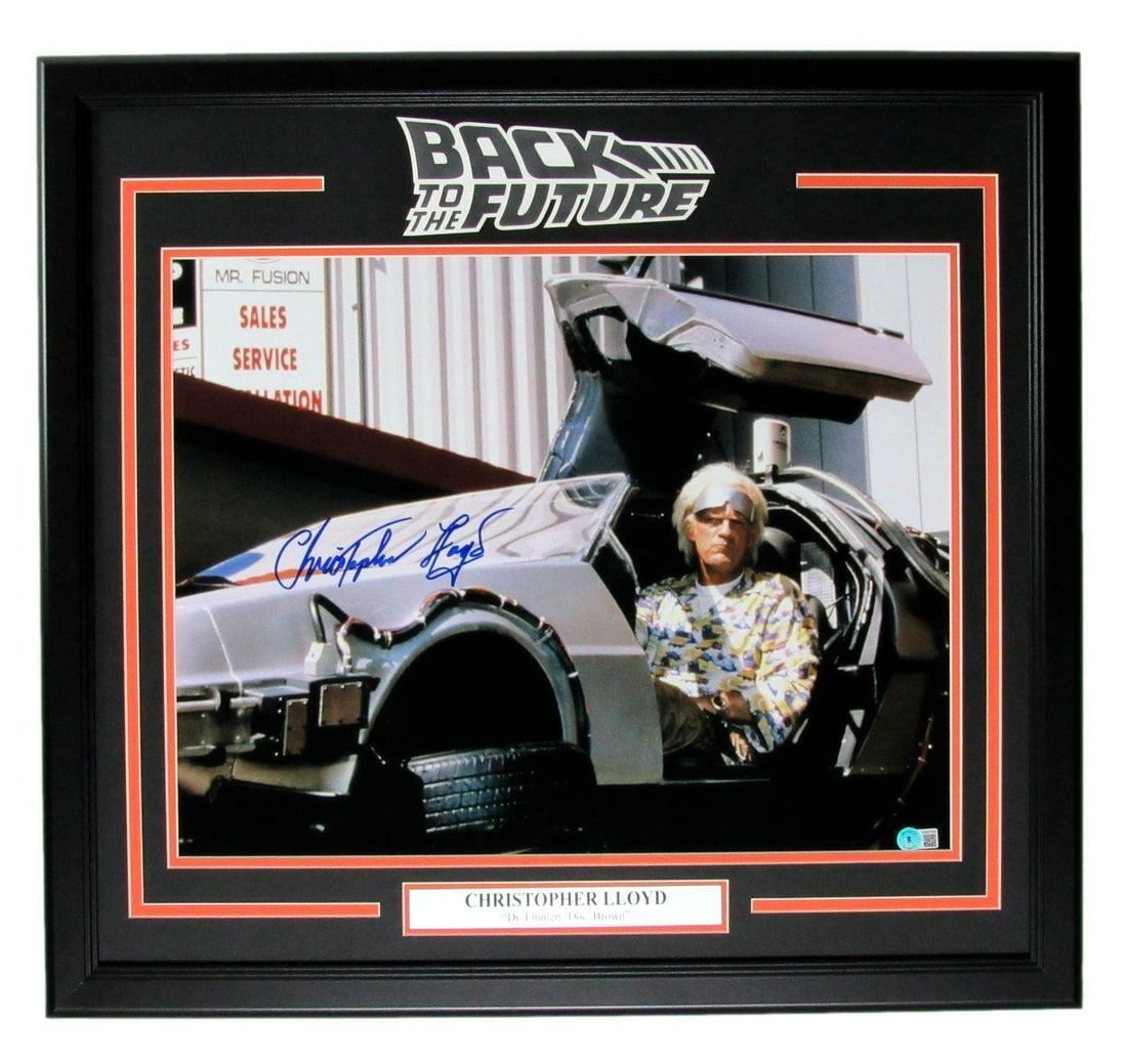 Christopher Lloyd "Back to the Future" Signed Framed 16x20 Beckett (1 of 4)