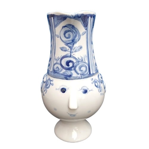 Wiinblad Blue House Blue Flower Vase By Atelier Bjorn 1995: Wiinblad Blue House Blue Flower Vase By Atelier Bjorn 1995 Item Specifics: Brand: Bjorn Wiinblad Type: Vase Color: Blue Theme: Flowers Product Disclaimer: Measurements approximate; colors may vary due