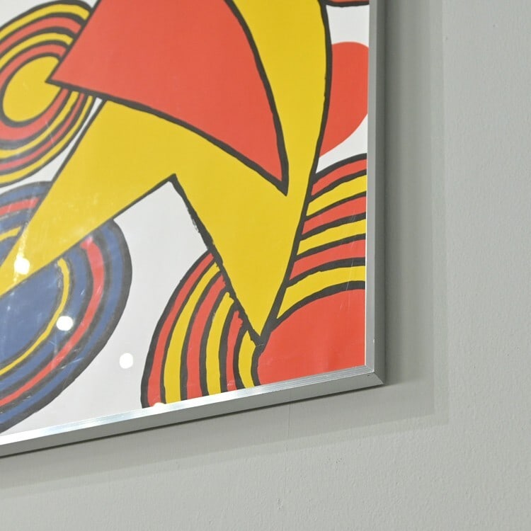 Calder triangles spirals lithograph poster - 4