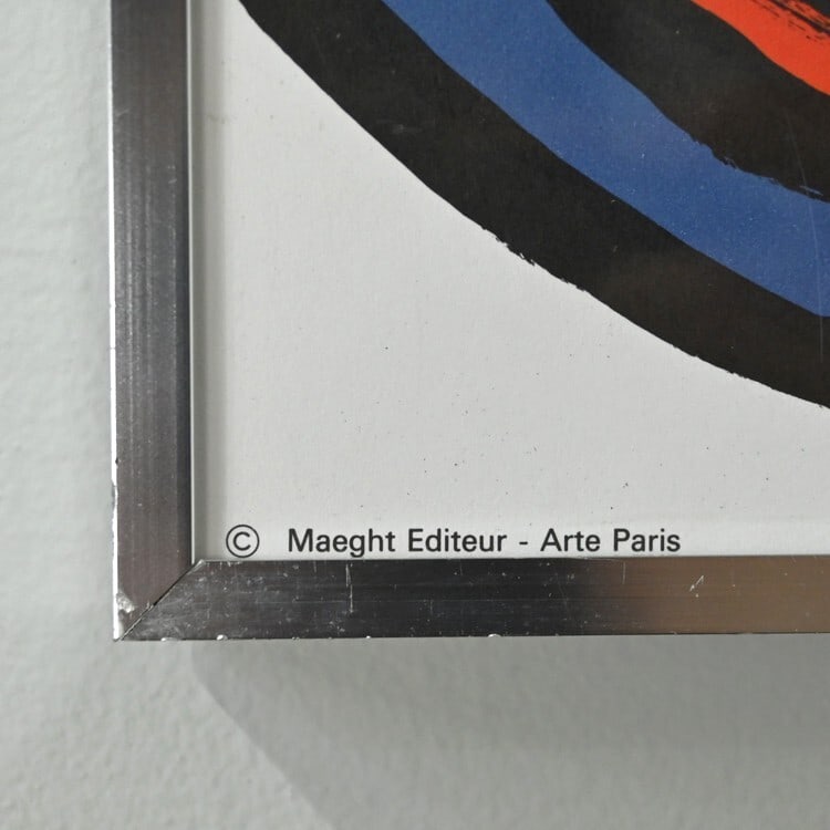 Calder triangles spirals lithograph poster - 6