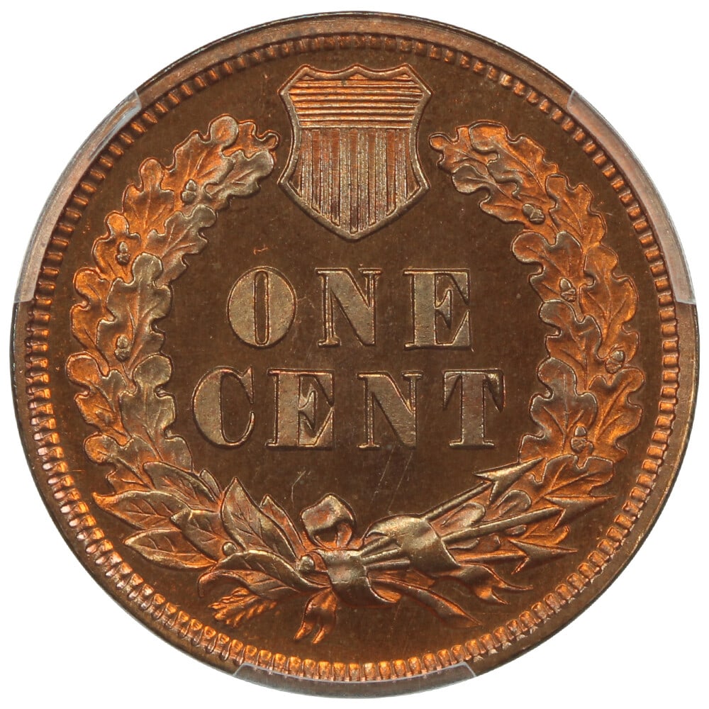 1875 1C PCGS PR65RD - 4