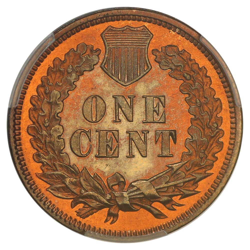 1875 1C PCGS PR65RD - 6