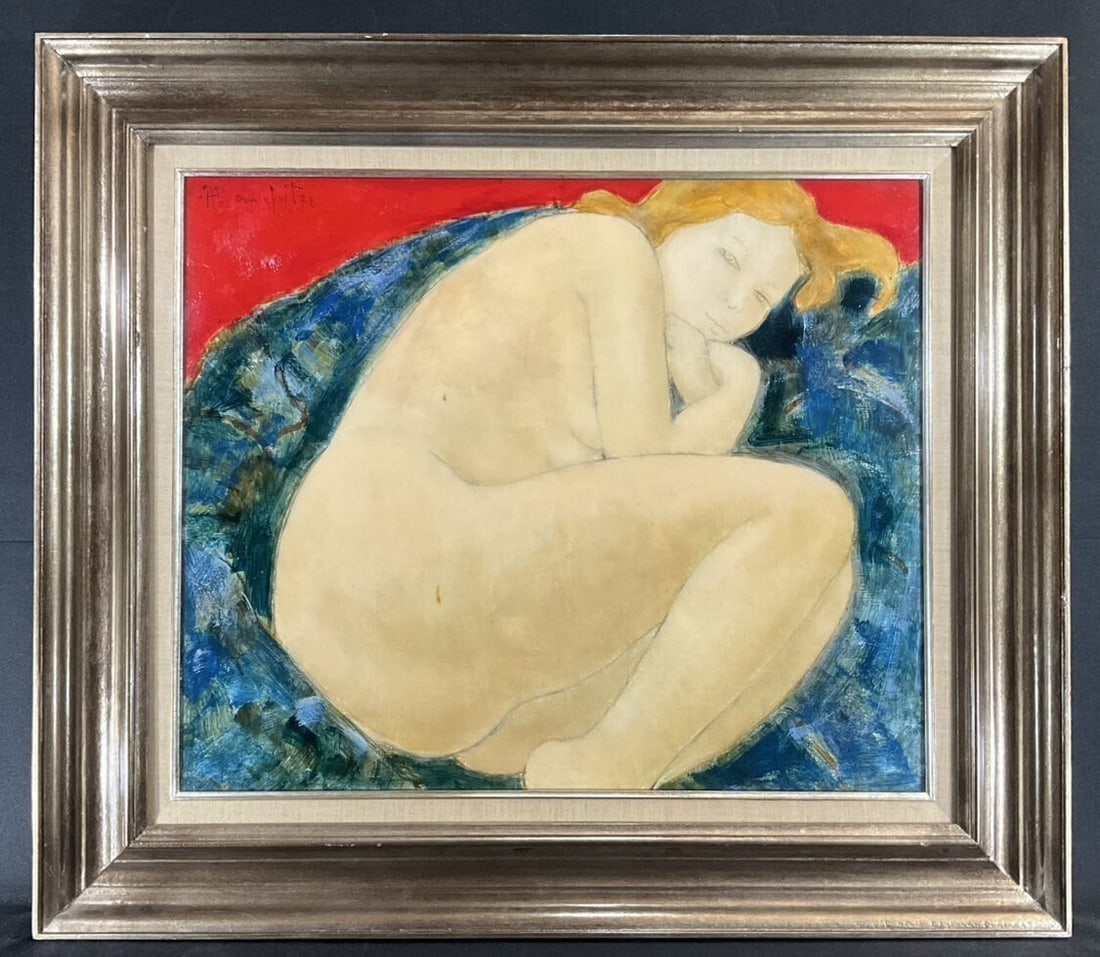 Oil painting chatounette France 1978 original nude alain bonnefoit: Oil painting chatounette France 1978 original nude alain bonnefoit Item Specifics: Artist: Alain Bonnefoit Unit Of Sale: Single Piece Signed By: Alain Bonnefoit Signed: Yes Size: Large Period: Contemp