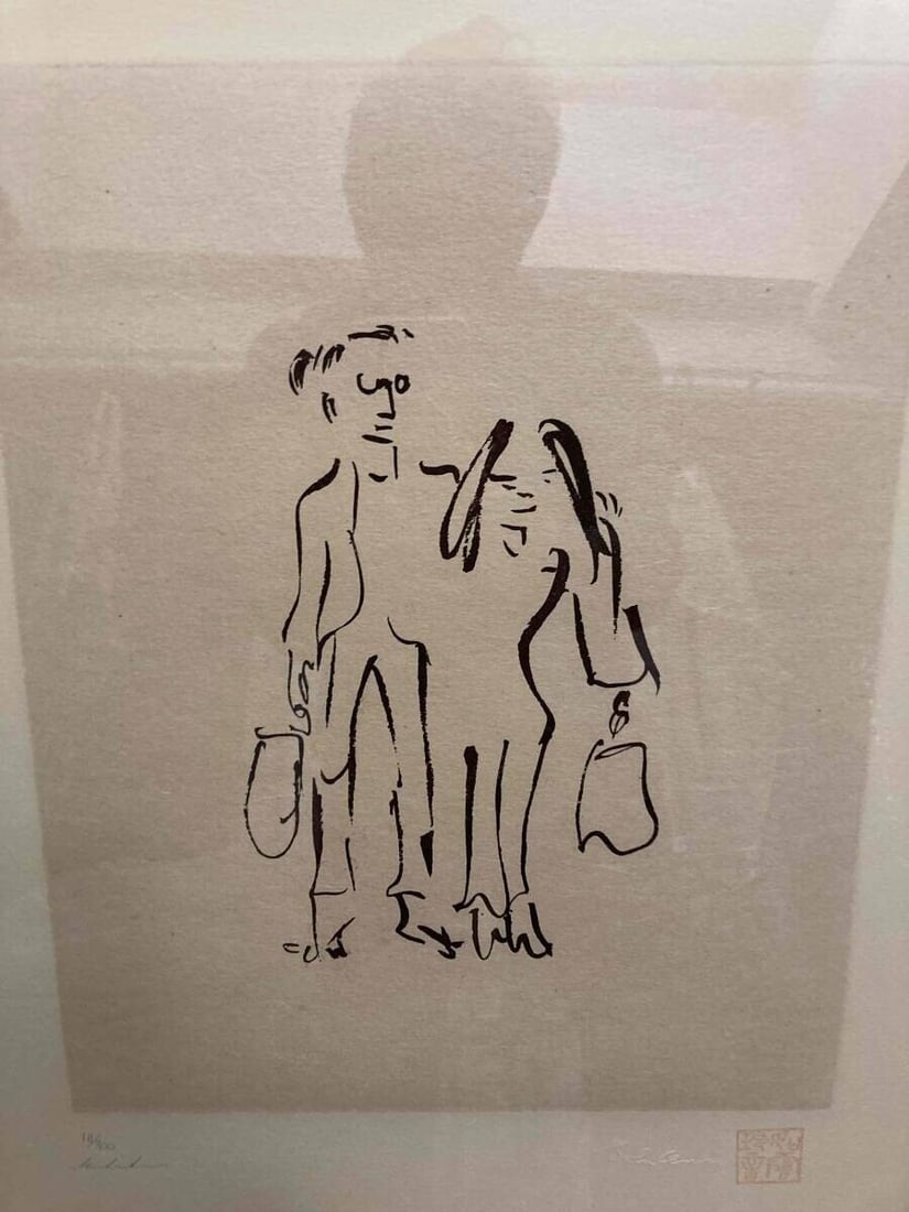 John Lennon Lithograph "The First One" Lithograph Edition 300 Autographed Framed (1 of 5)