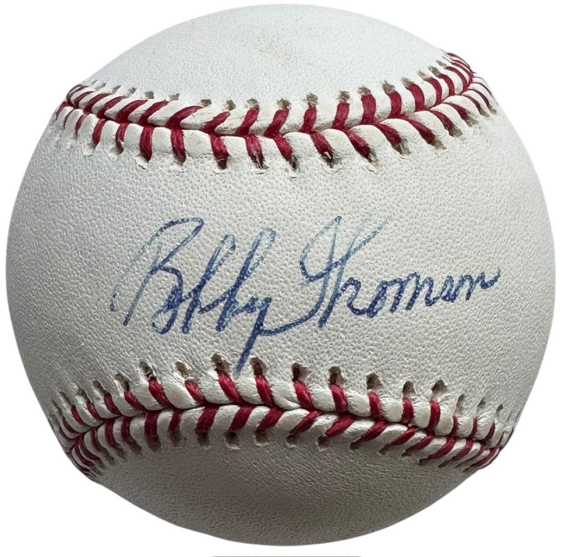 Bobby Thomson Autographed Official Major League Baseball (JSA) (1 of 2)